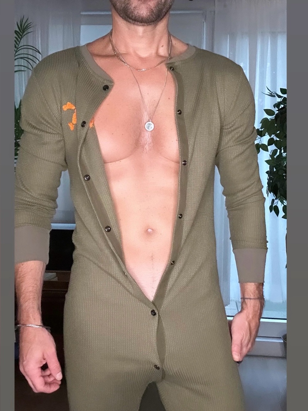 Skull & Bones | Signature Union Suit in Army Green (X-Small)